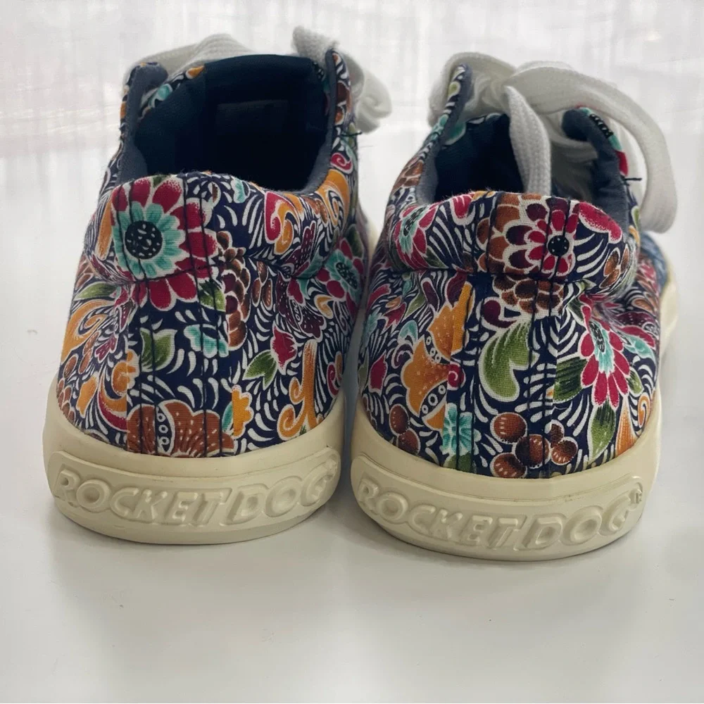 Rocket Dog Floral Multicolor Sneakers 7.5 - Picture 4 of 7